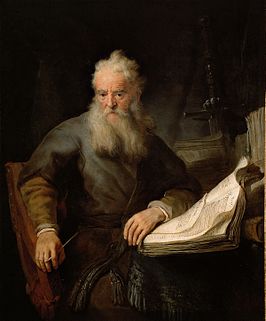 Paulus volgens Rmbrandt van Rijn