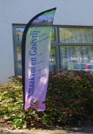 vlag van smaakvol en gastvrij